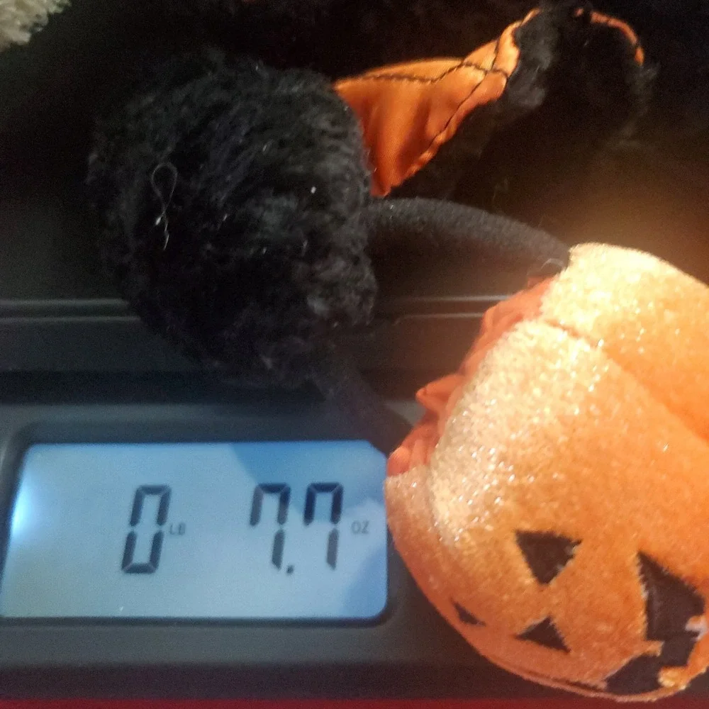 STARBUCKS Bearista Bear‎ Halloween W/ Bat Cape EEK Jack O Lantern Pail 2003